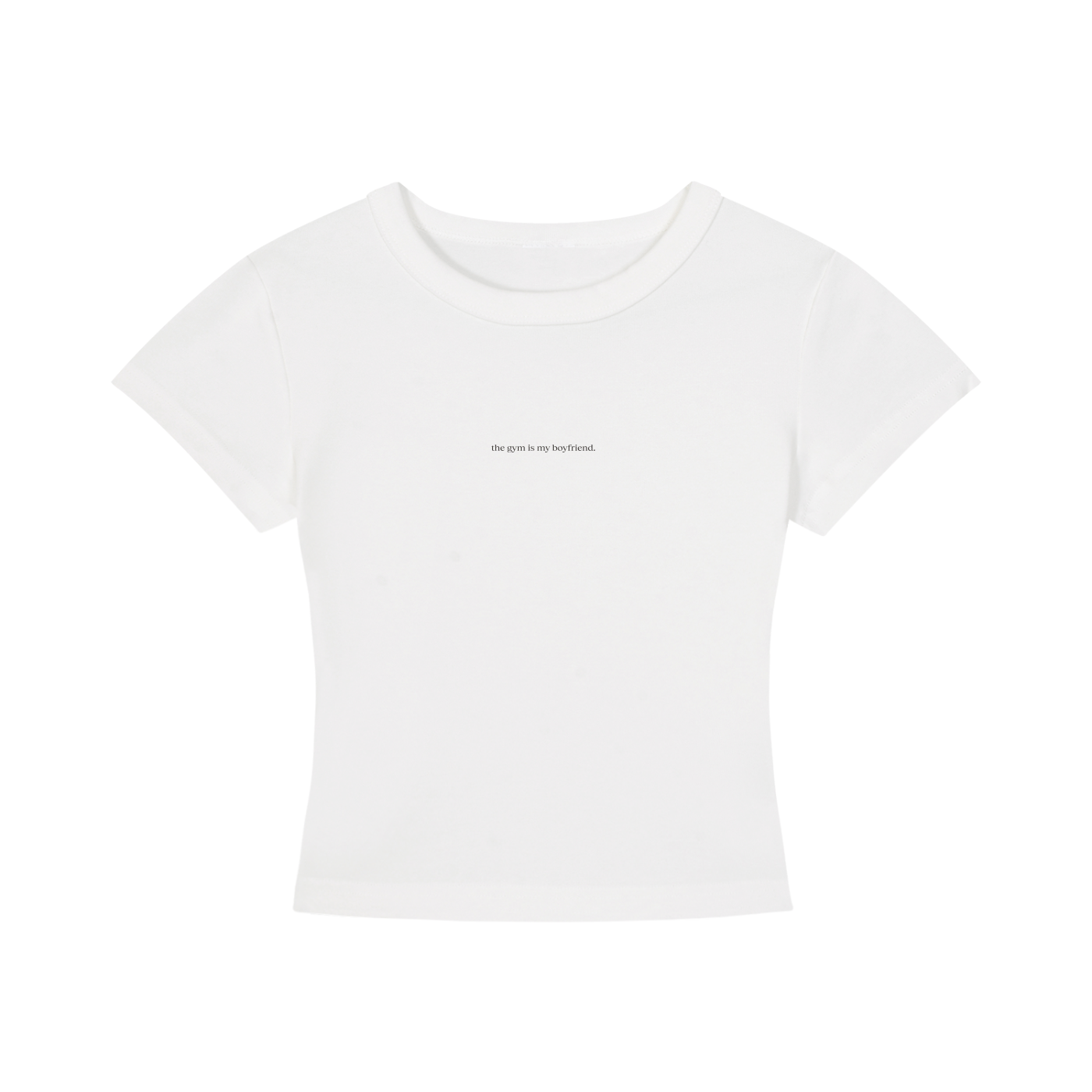 "the gym is my boyfriend" Women's Cropped T-Shirt